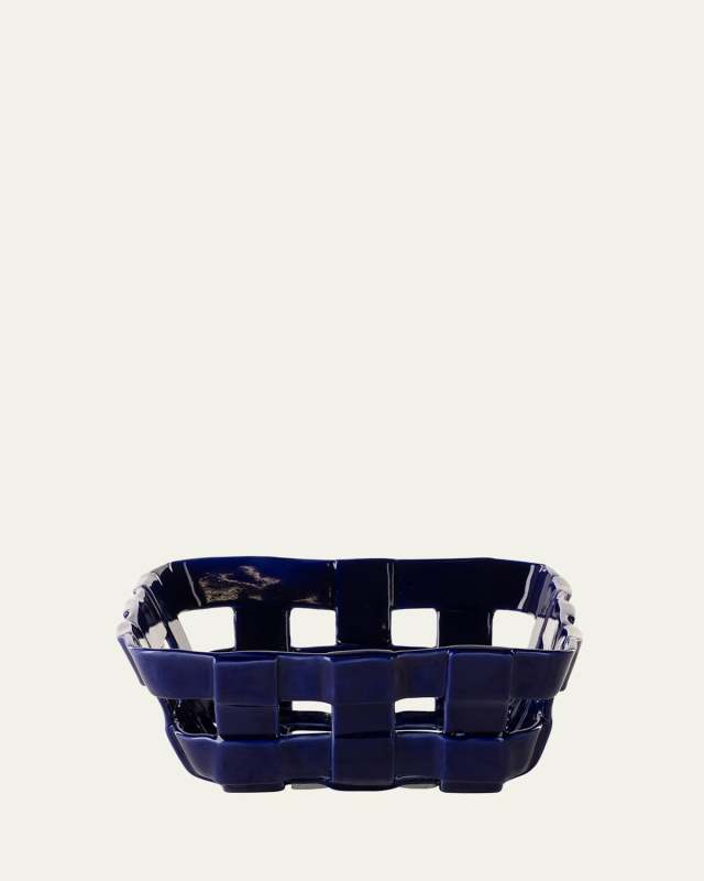 Carlie Rectangular Ceramic Basket